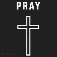 Pray Cross Minimalist Religious Golf Towel thumb 3
