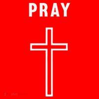 Pray Cross Minimalist Religious Santa Hat thumb 1