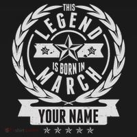 Personalized Custom Name This Legends Is Born In March Hoodie thumb 2