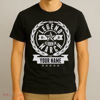 Personalized Custom Name This Legends Is Born In March T-Shirt thumb 3
