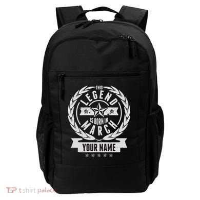 Personalized Custom Name This Legends Is Born In March Backpack