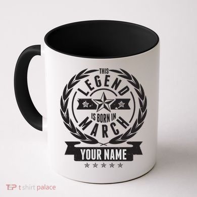 Personalized Custom Name This Legends Is Born In March Coffee Mug