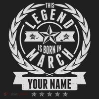 Personalized Custom Name This Legends Is Born In March Beanie thumb 2