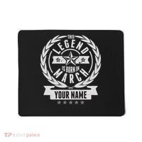 Personalized Custom Name This Legends Is Born In March Mousepad thumb 0