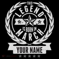 Personalized Custom Name This Legends Is Born In March Toddler Hoodie thumb 2