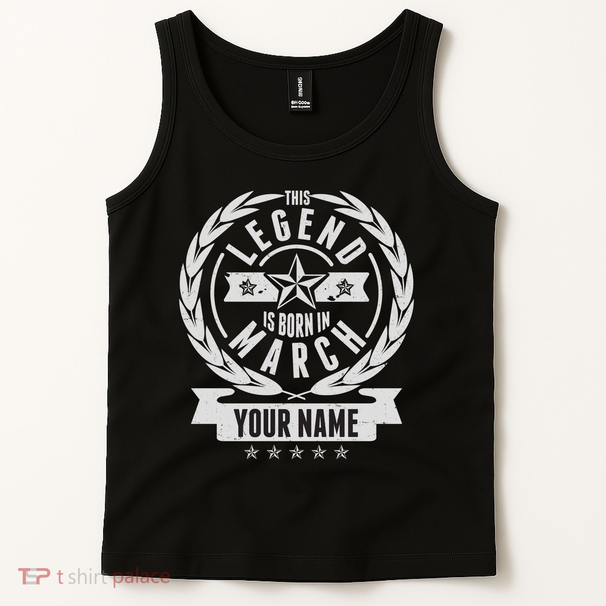 Personalized Custom Name This Legends Is Born In March Tank Top