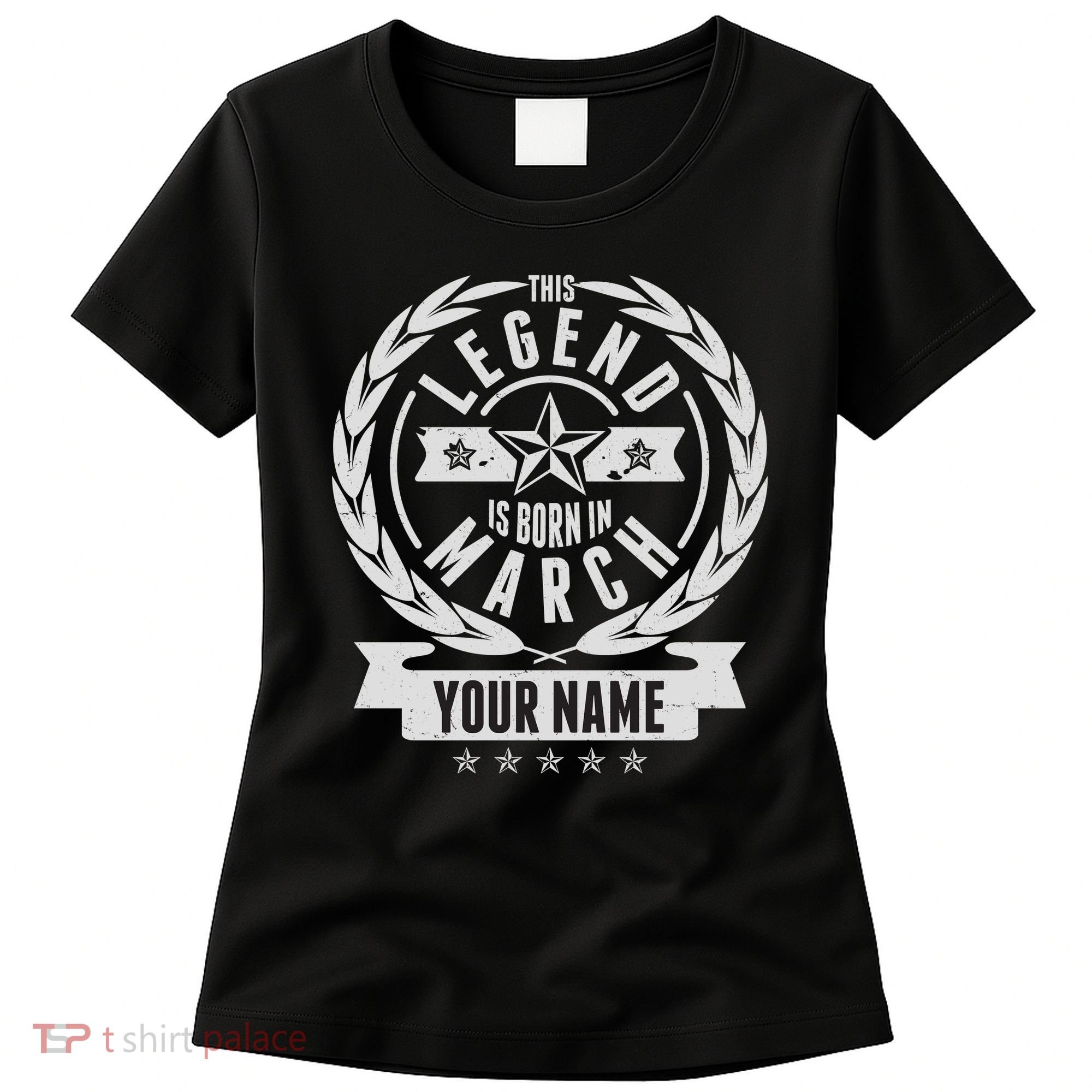Personalized Custom Name This Legends Is Born In March Women's T-Shirt