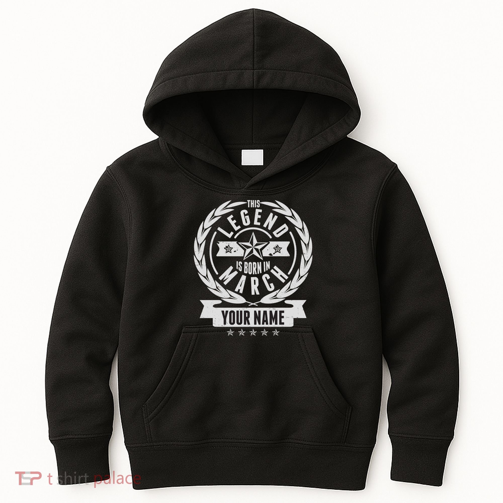 Personalized Custom Name This Legends Is Born In March Kids Hoodie