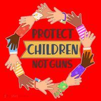 Protect Children Not Guns Santa Hat thumb 1