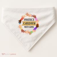 Protect Children Not Guns USA-Made Doggie Bandana thumb 0
