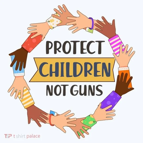 Protect Children Not Guns Button