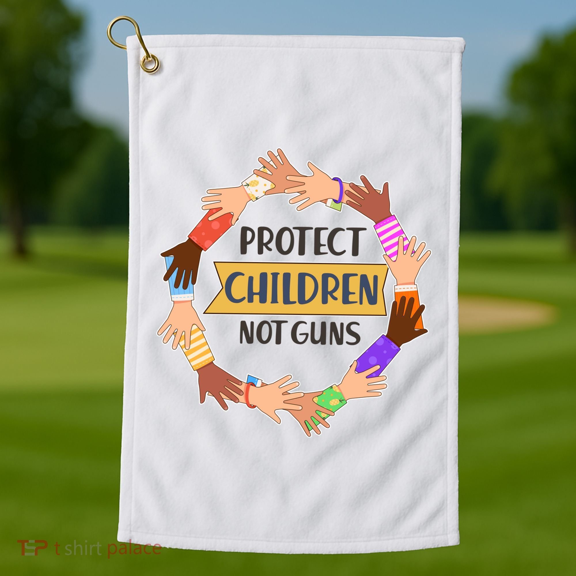 Protect Children Not Guns Golf Towel