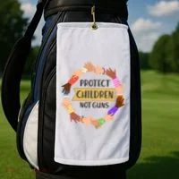 Protect Children Not Guns Golf Towel thumb 2