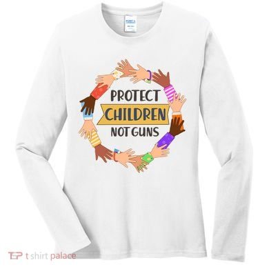 Protect Children Not Guns Women's Long Sleeve Shirt