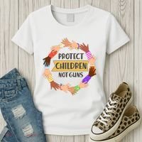 Protect Children Not Guns Women's T-Shirt thumb 3