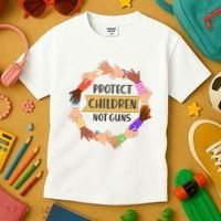 Protect Children Not Guns Kids T-Shirt thumb 3