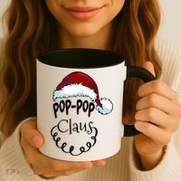 Poppop Claus New Christmas Santa Claus Gift Coffee Mug thumb 3