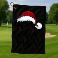 Poppop Claus New Christmas Santa Claus Gift Golf Towel thumb 1
