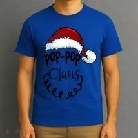 Poppop Claus New Christmas Santa Claus Gift T-Shirt thumb 3