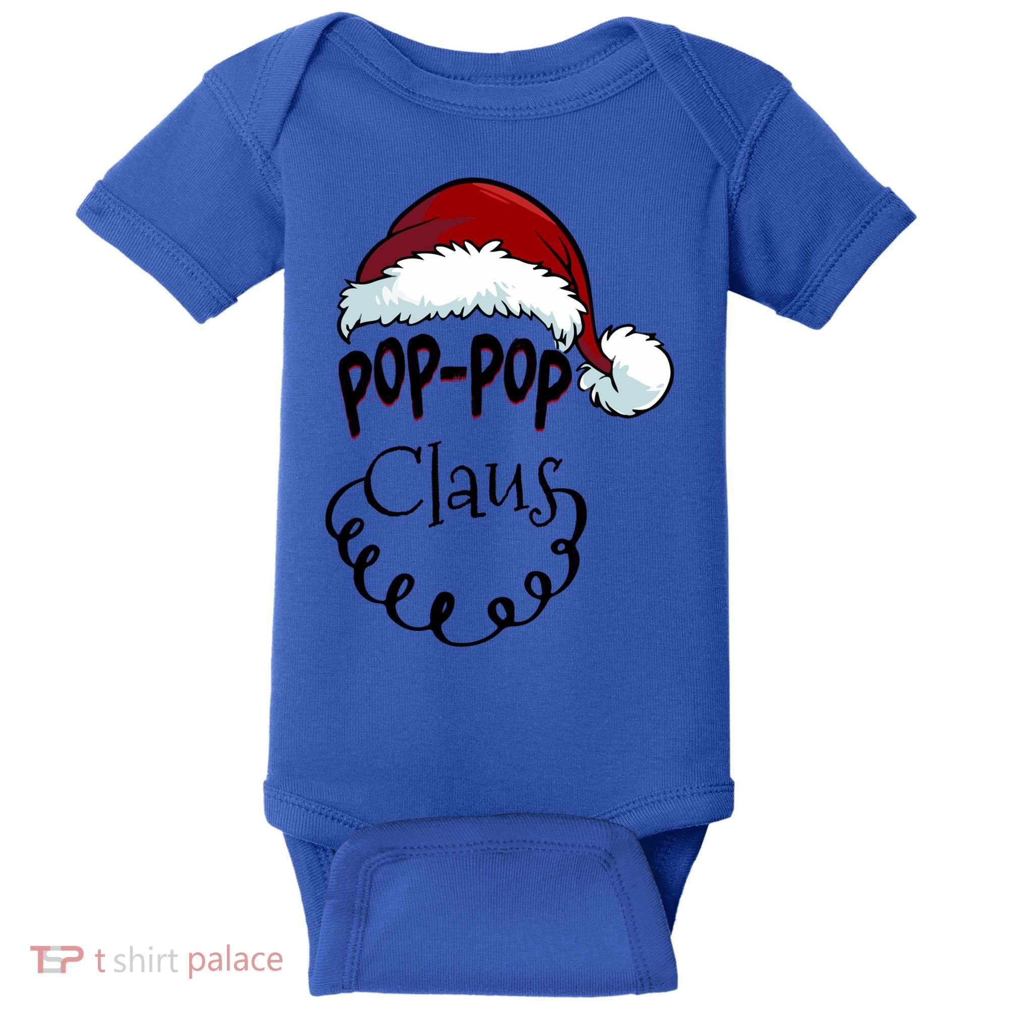 Poppop Claus New Christmas Santa Claus Gift Baby Bodysuit