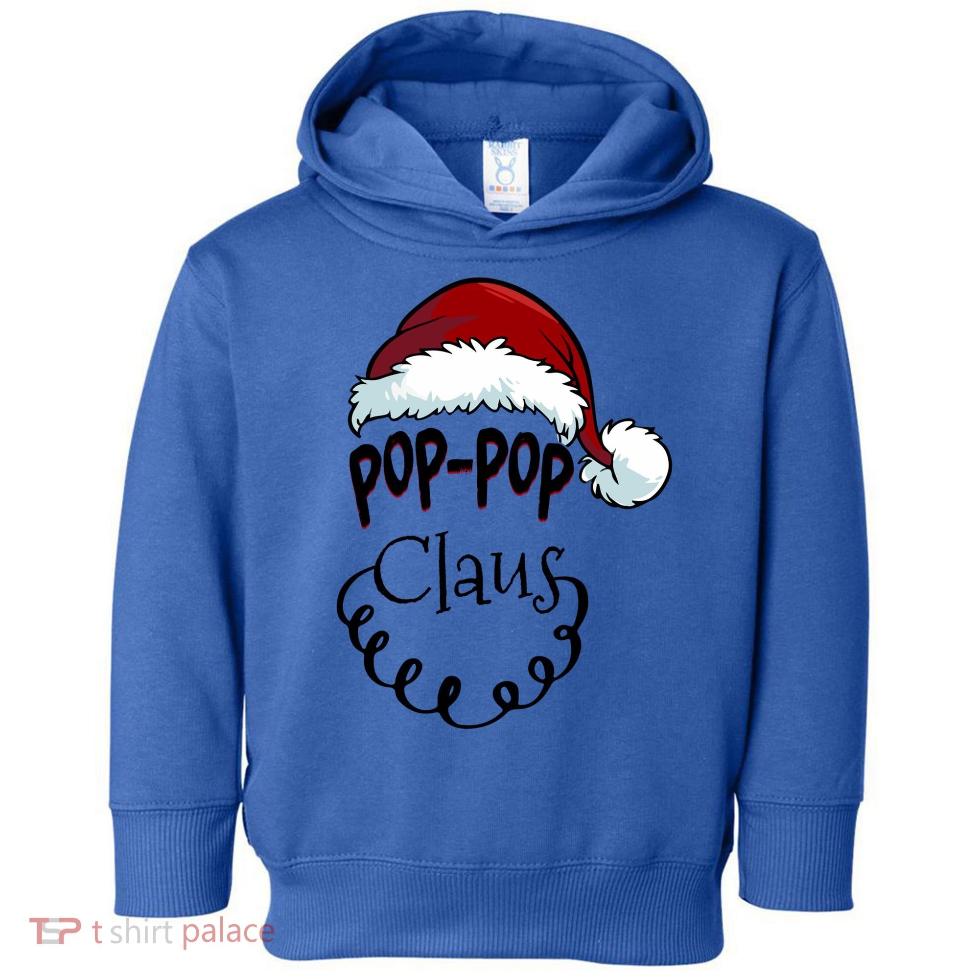 Poppop Claus New Christmas Santa Claus Gift Toddler Hoodie