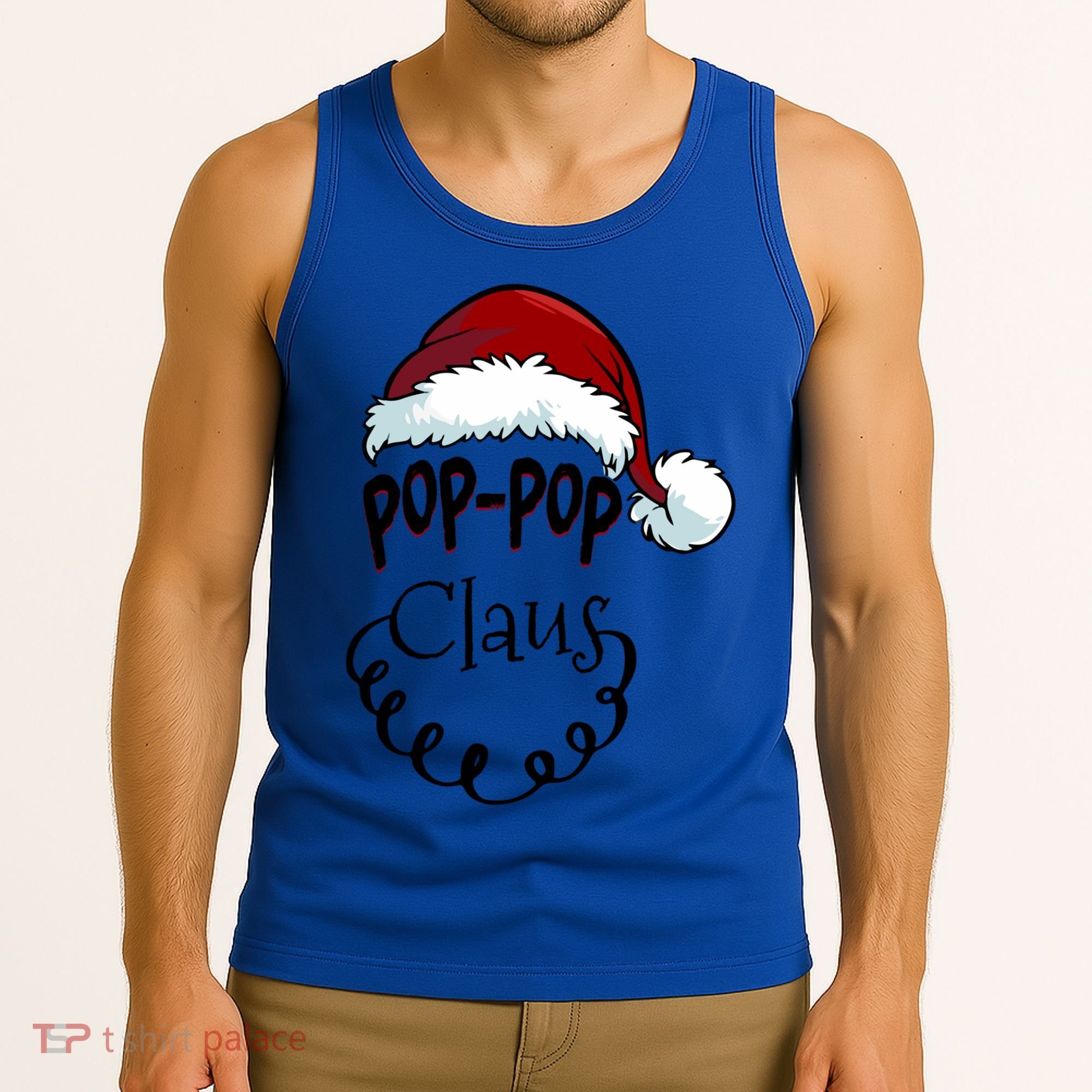 Poppop Claus New Christmas Santa Claus Gift Tank Top