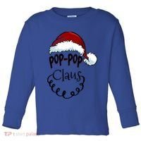 Poppop Claus New Christmas Santa Claus Gift Toddler Long Sleeve Shirt thumb 0