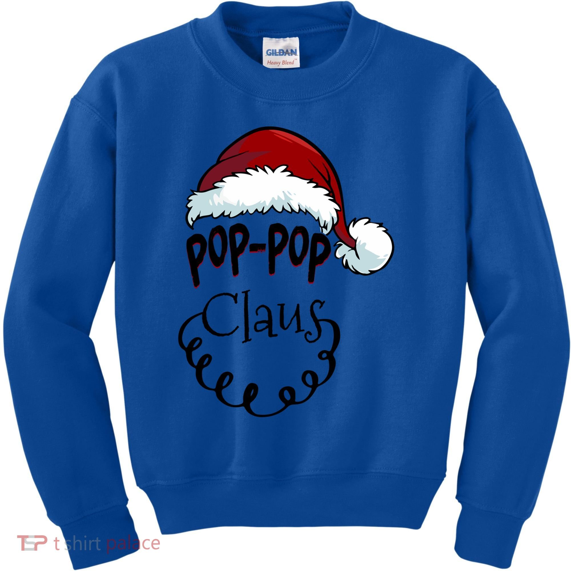 Poppop Claus New Christmas Santa Claus Gift Kids Sweatshirt