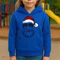 Poppop Claus New Christmas Santa Claus Gift Kids Hoodie thumb 3