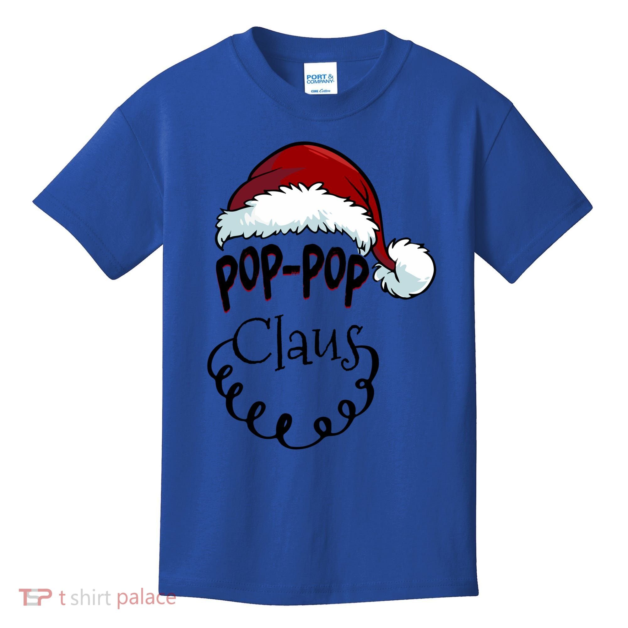 Poppop Claus New Christmas Santa Claus Gift Kids T-Shirt
