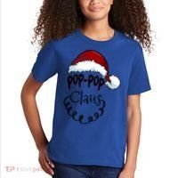 Poppop Claus New Christmas Santa Claus Gift Kids T-Shirt thumb 2
