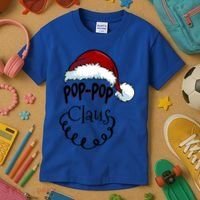 Poppop Claus New Christmas Santa Claus Gift Kids T-Shirt thumb 3