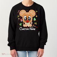 Personalized Custom Name Cute Mouse Family Christmas Women's Sweatshirt thumb 0
