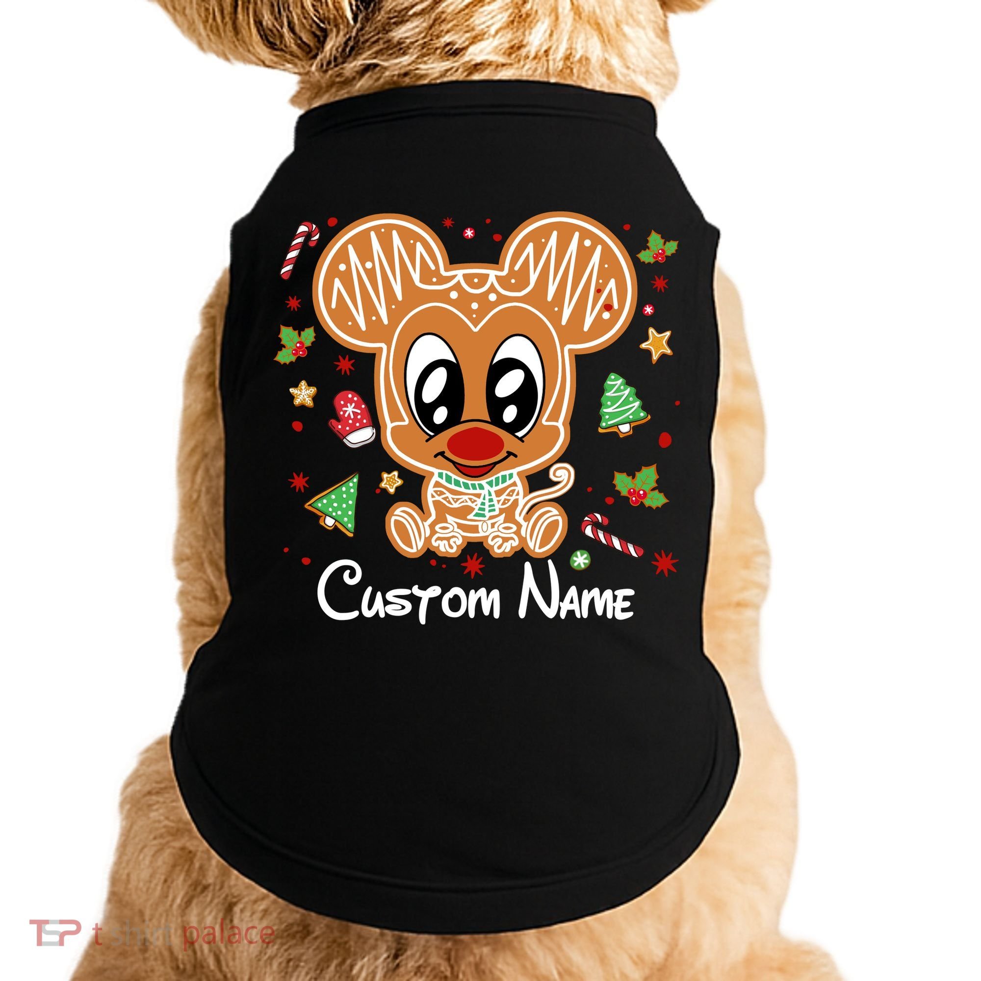 Personalized Custom Name Cute Mouse Family Christmas Doggie Tank