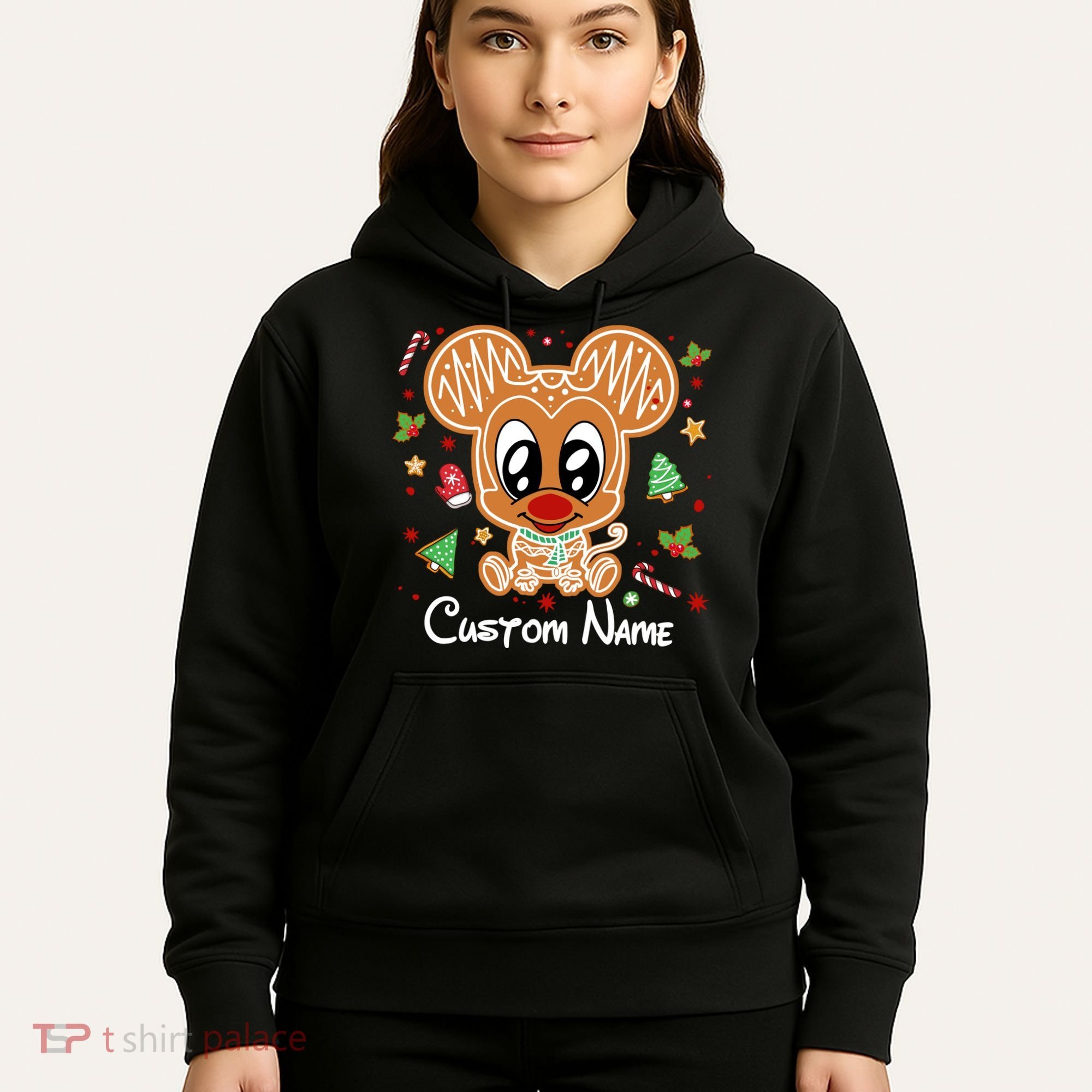 Personalized Custom Name Cute Mouse Family Christmas Hoodie