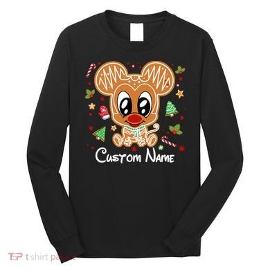Personalized Custom Name Cute Mouse Family Christmas Long Sleeve Shirt