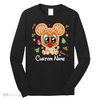 Personalized Custom Name Cute Mouse Family Christmas Long Sleeve Shirt thumb 0