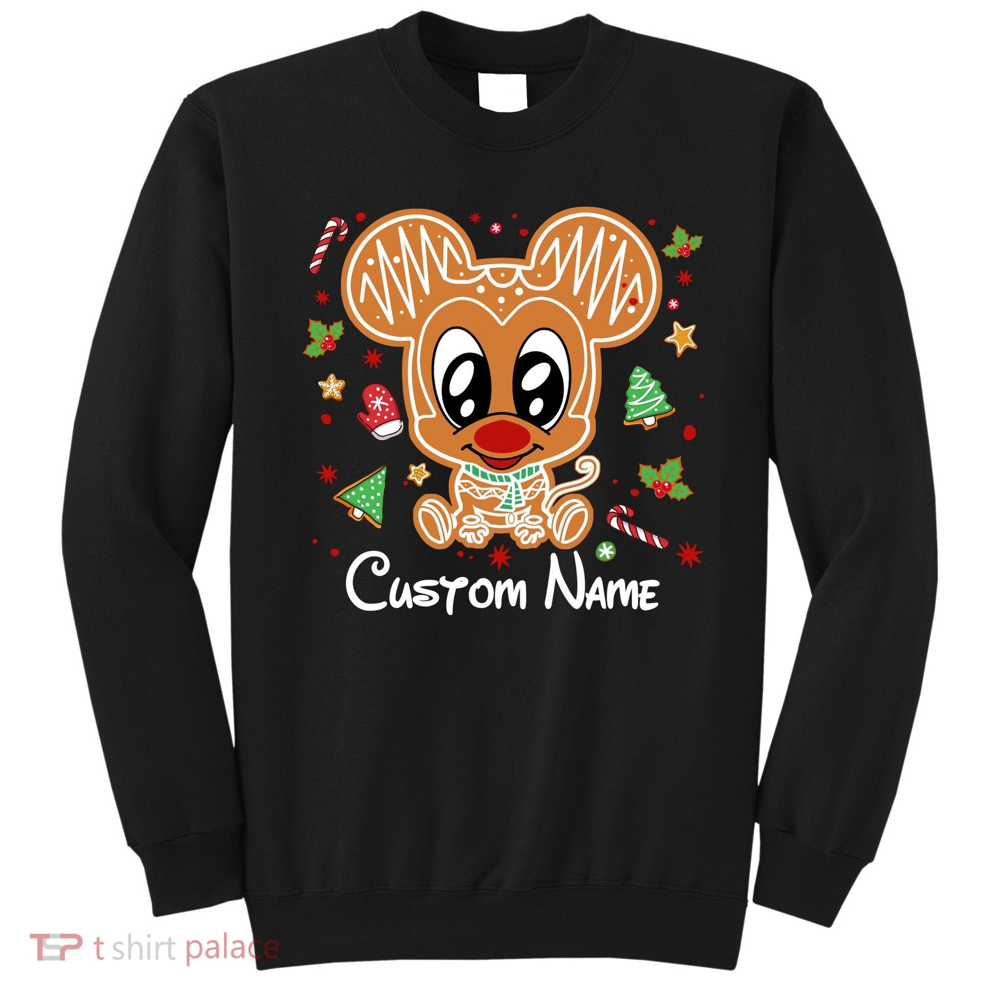 Personalized Custom Name Cute Mouse Family Christmas Sweatshirt