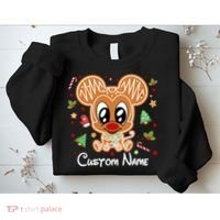 Personalized Custom Name Cute Mouse Family Christmas Sweatshirt thumb 2