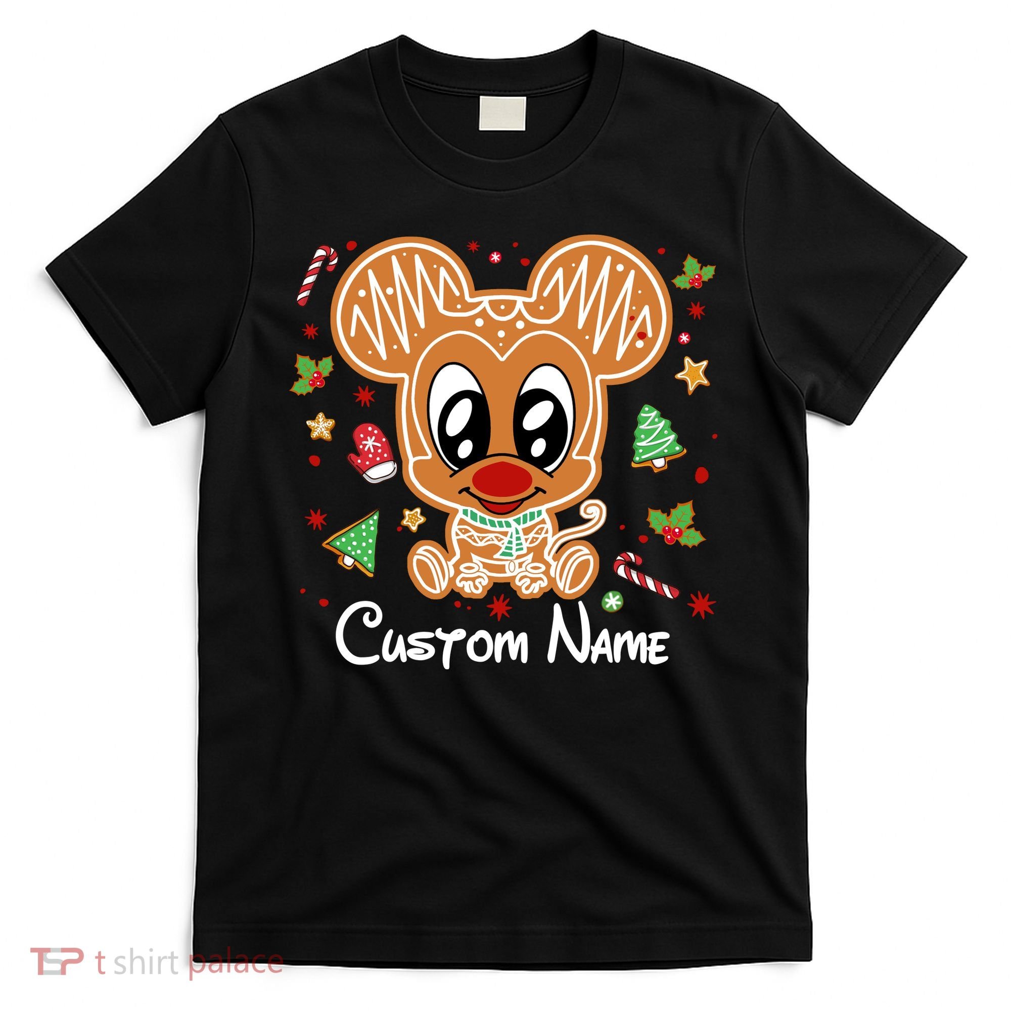 Personalized Custom Name Cute Mouse Family Christmas T-Shirt