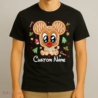 Personalized Custom Name Cute Mouse Family Christmas T-Shirt thumb 3