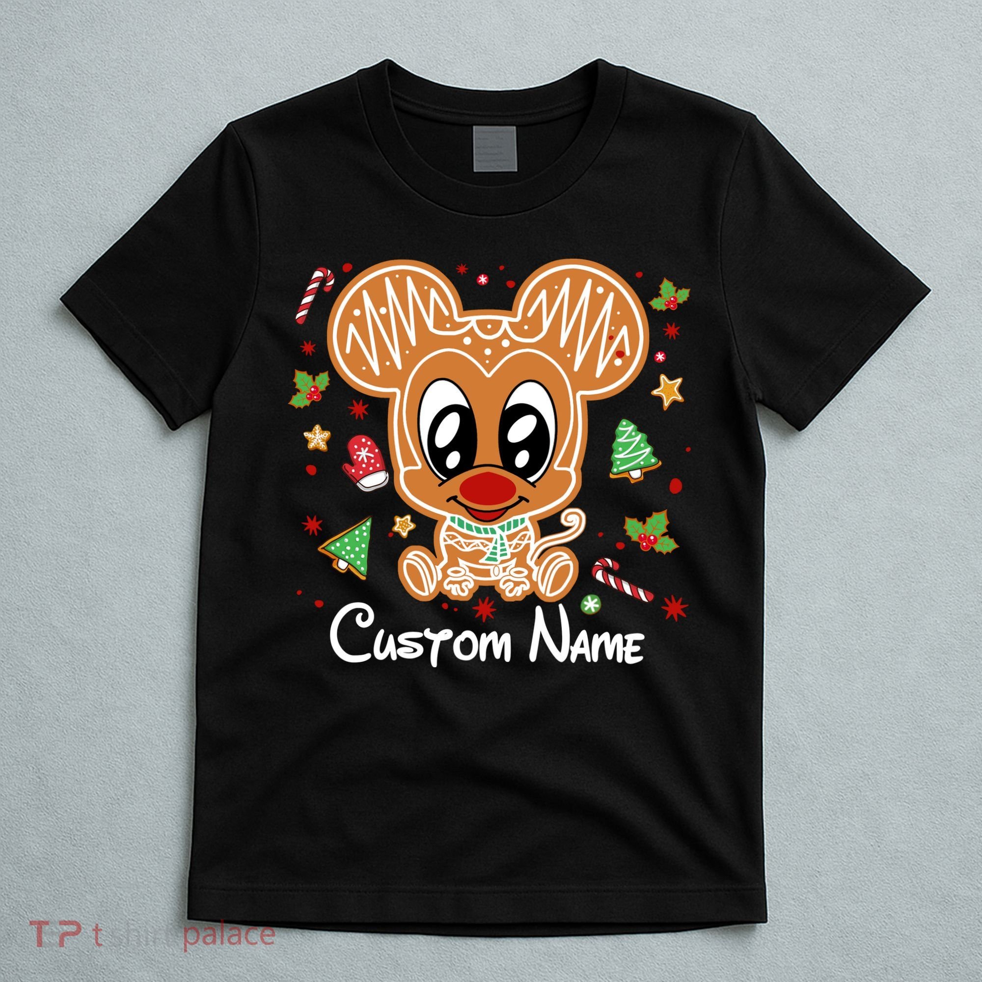 Personalized Custom Name Cute Mouse Family Christmas T-Shirt