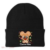 Personalized Custom Name Cute Mouse Family Christmas Beanie thumb 0