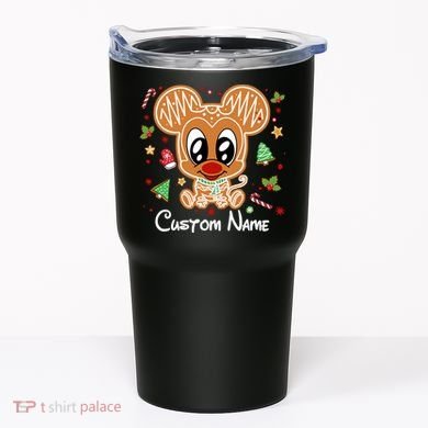 Personalized Custom Name Cute Mouse Family Christmas Tumbler