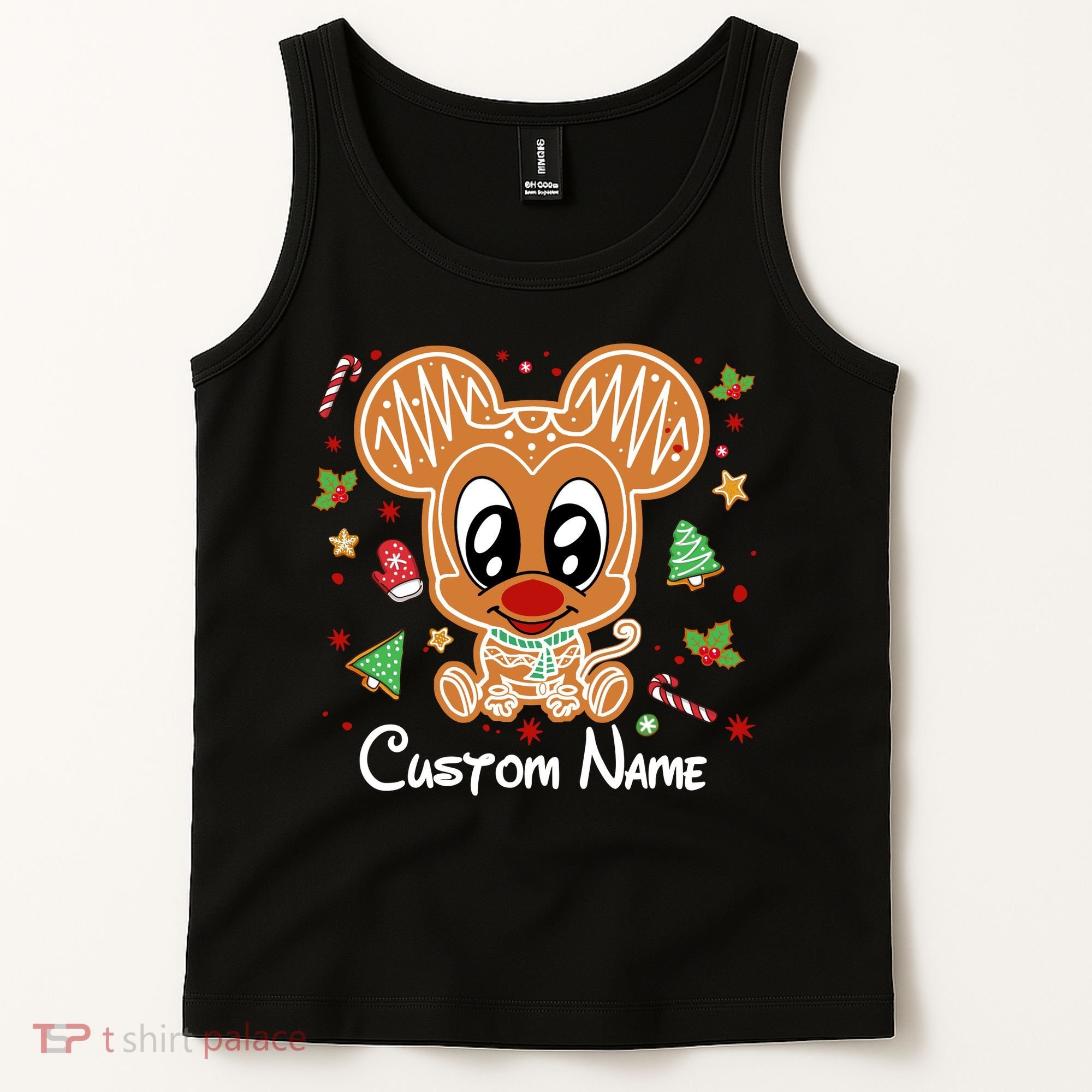 Personalized Custom Name Cute Mouse Family Christmas Tank Top