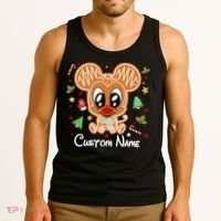 Personalized Custom Name Cute Mouse Family Christmas Tank Top thumb 3
