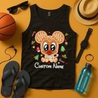 Personalized Custom Name Cute Mouse Family Christmas Tank Top thumb 4