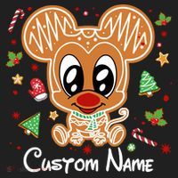 Personalized Custom Name Cute Mouse Family Christmas Golf Towel thumb 3