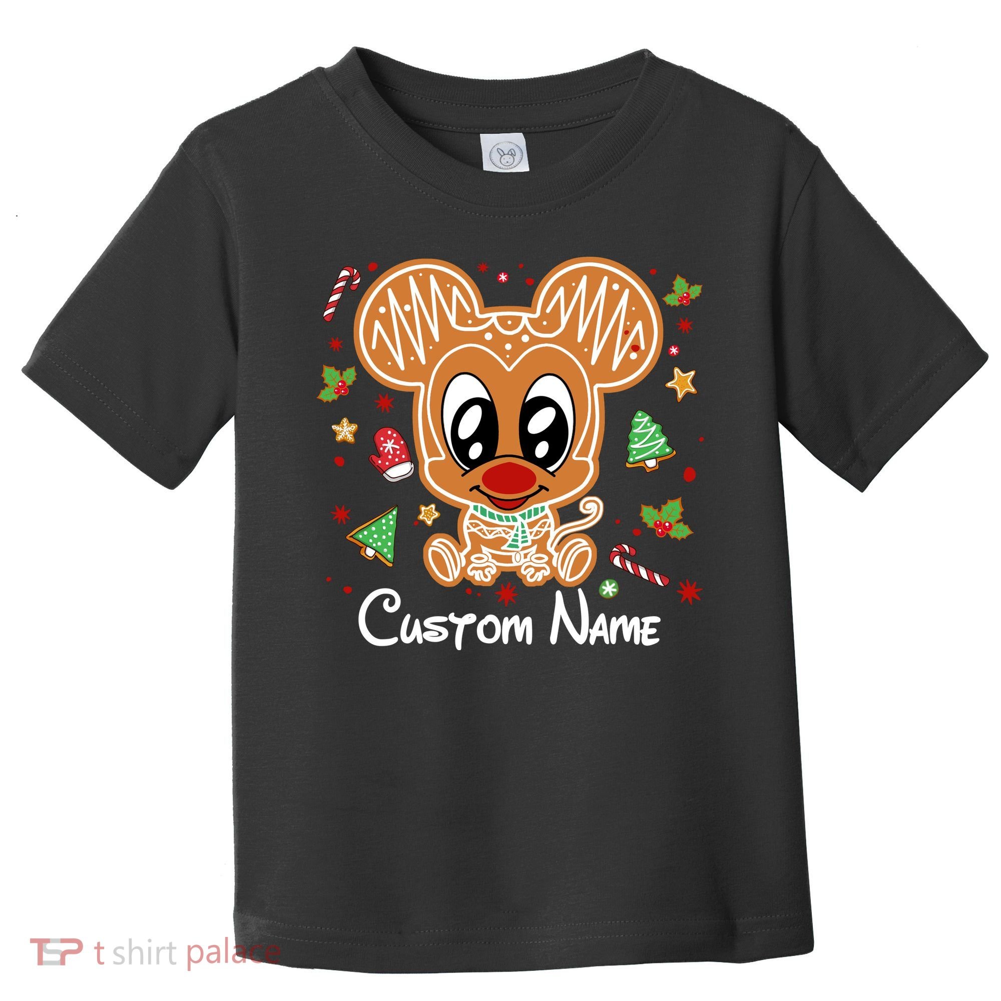 Personalized Custom Name Cute Mouse Family Christmas Toddler T-Shirt