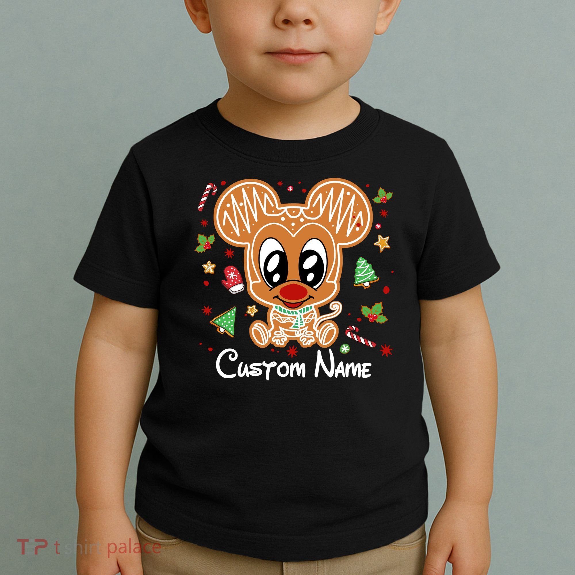 Personalized Custom Name Cute Mouse Family Christmas Toddler T-Shirt
